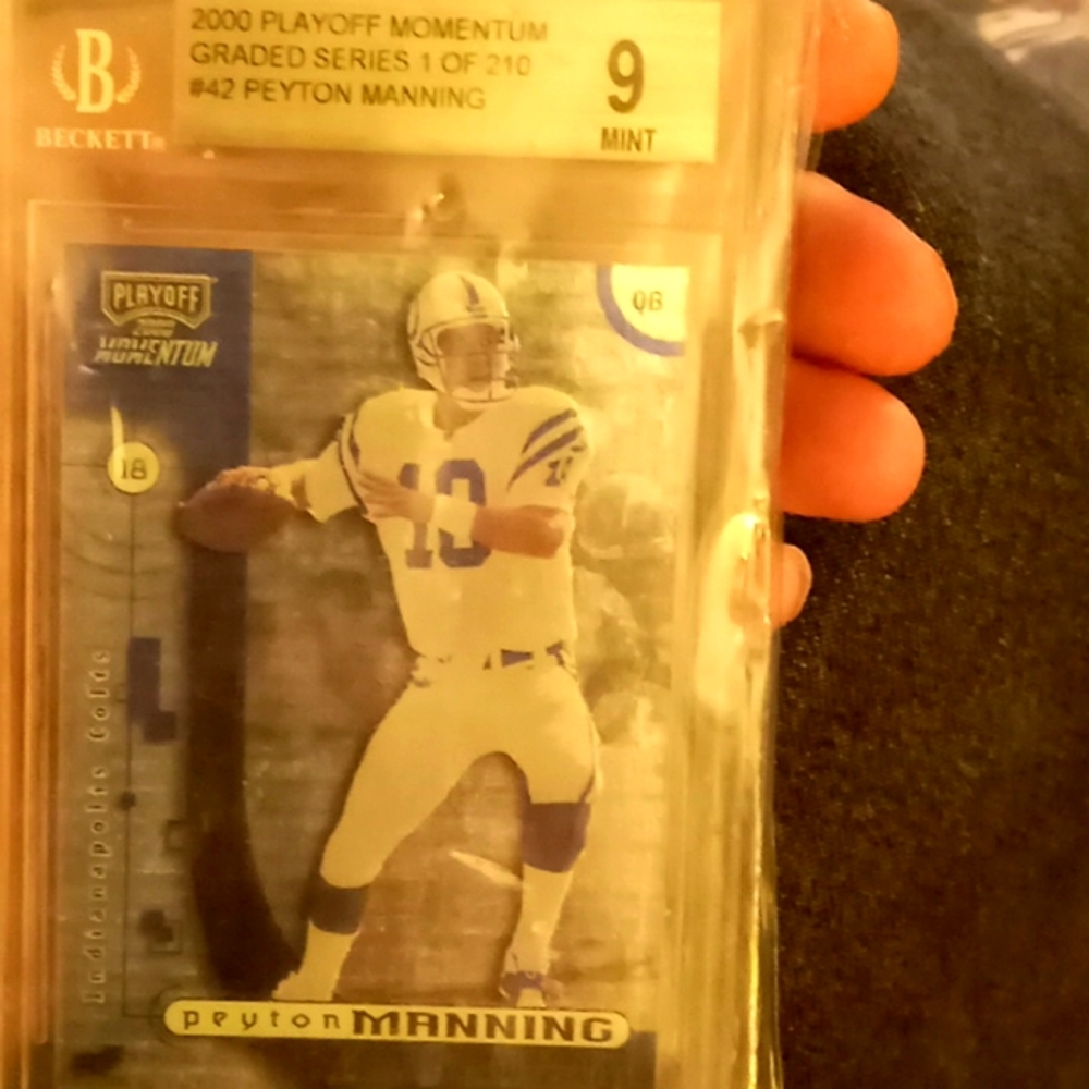 2000 playoffs momentive graded series 1 of 210#24 Peyton Manning Beckett 9